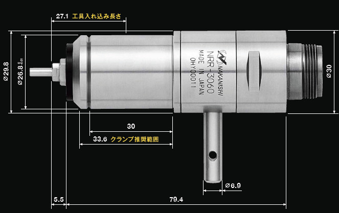 快速換刀分板機(jī)主軸NRR-3060尺寸.jpg 快速換刀分板機(jī)主軸NRR-3060尺寸.jpg